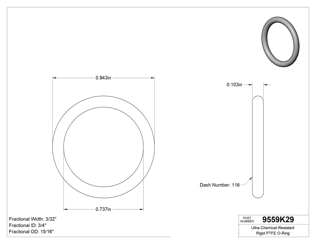 Technical drawing - 9559K29